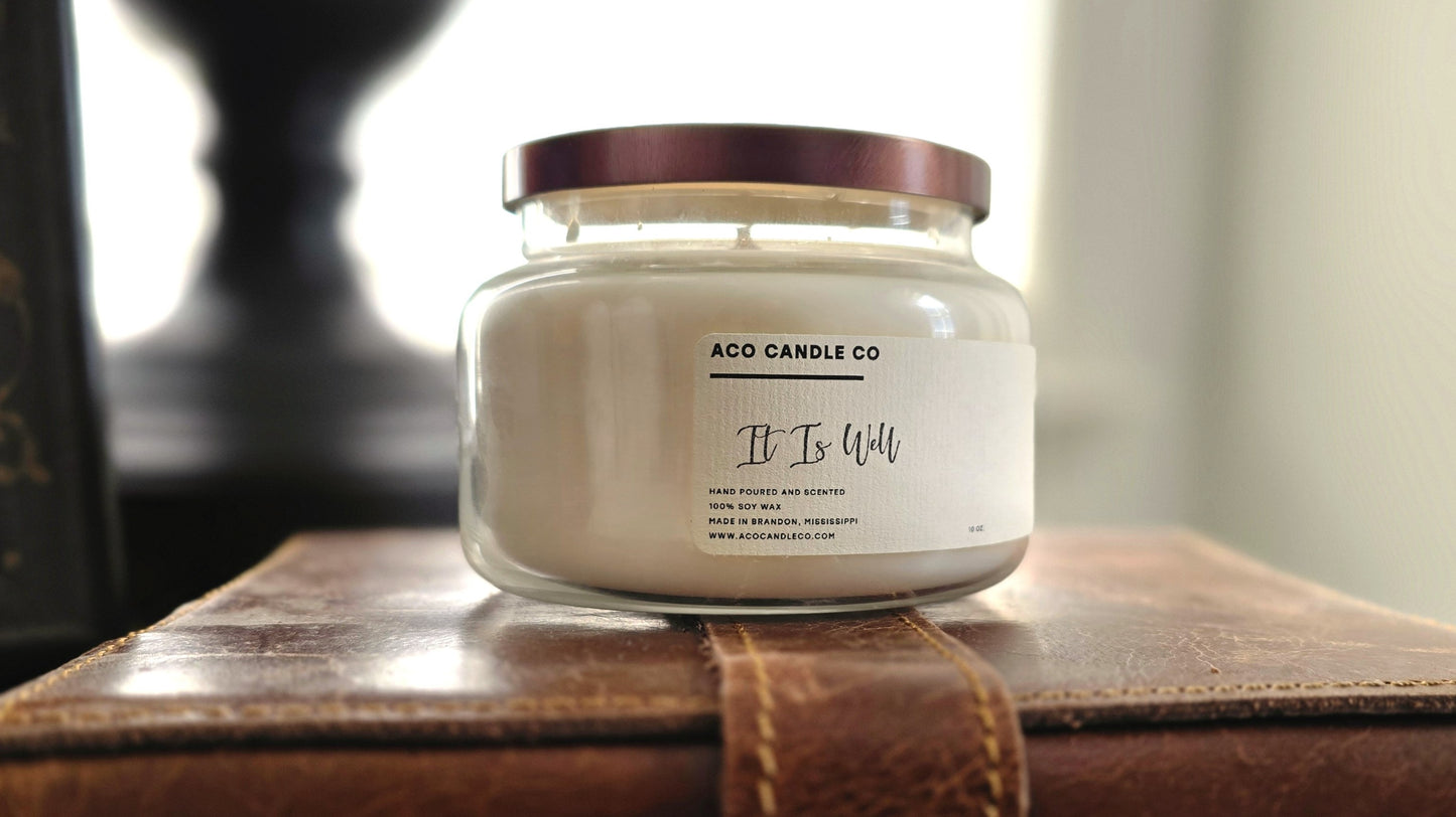 It is Well Candle