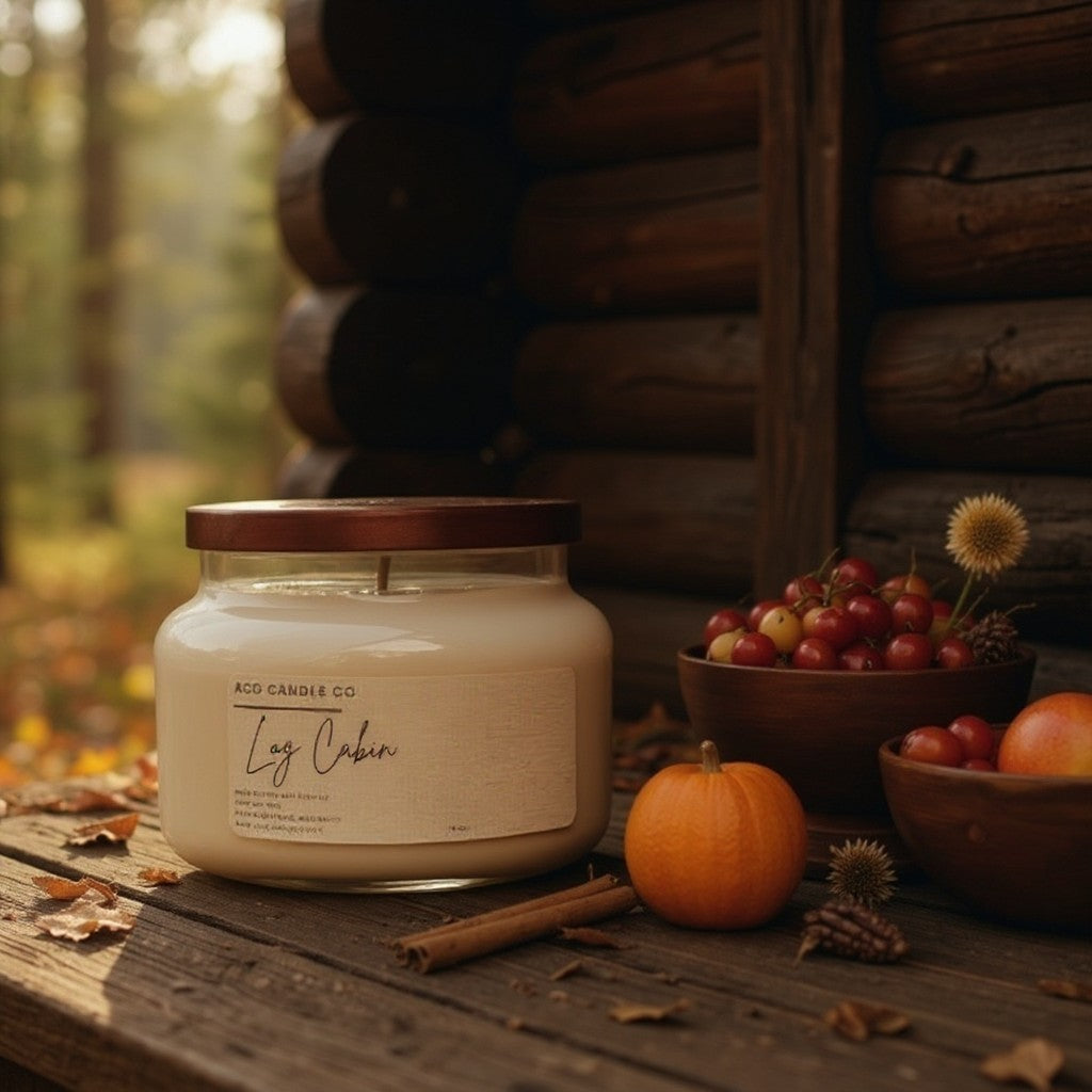 Log Cabin Candle