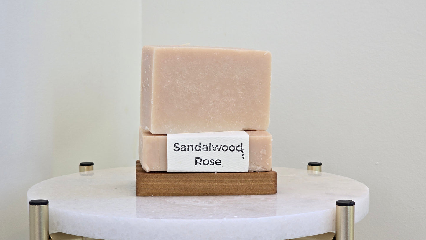 Sandalwood Rose Cold Process Soap