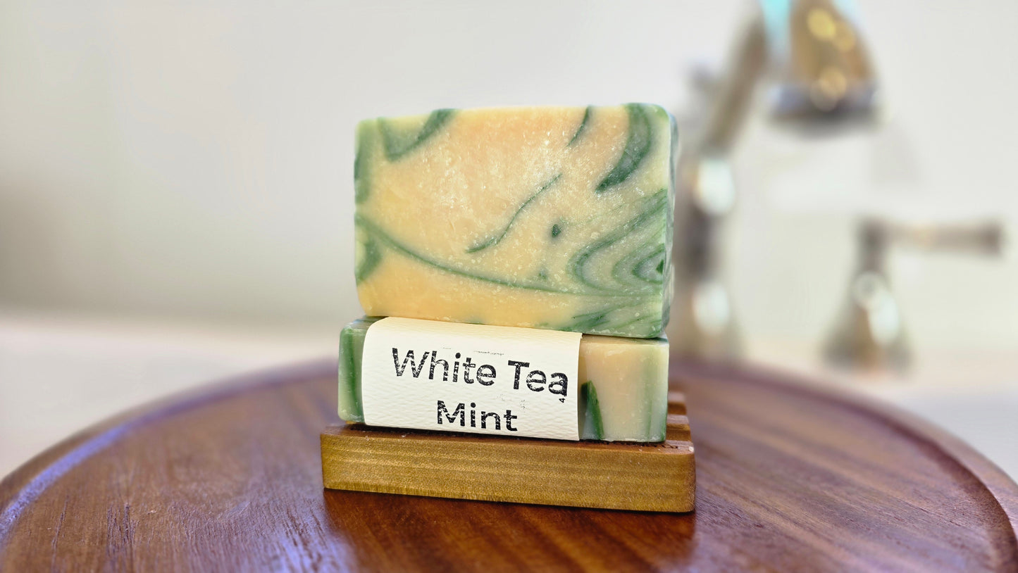 White Tea Mint Cold Process Soap