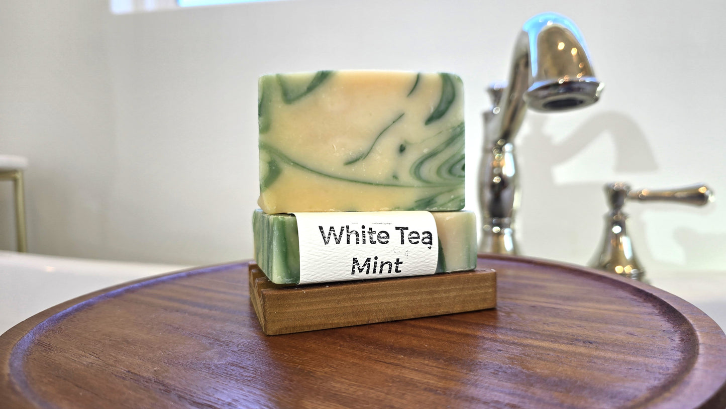 White Tea Mint Cold Process Soap