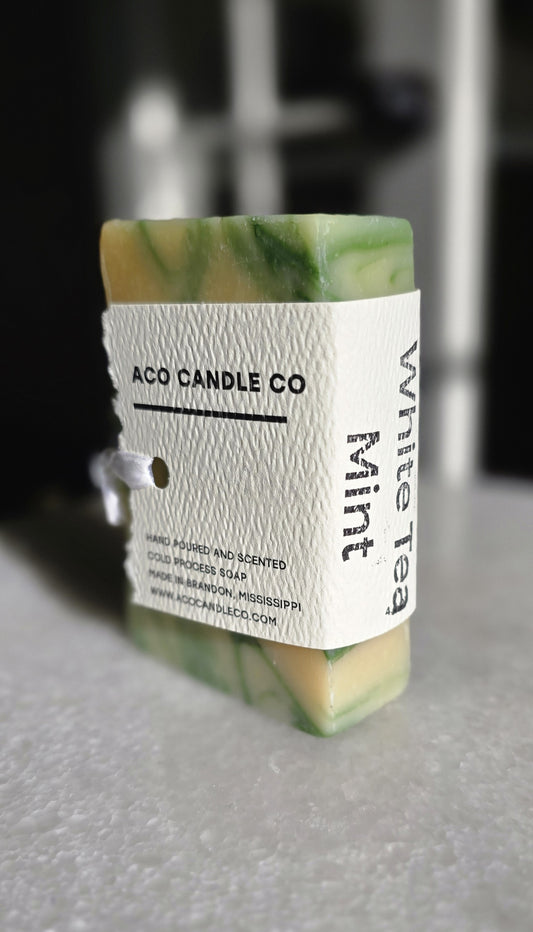 White Tea Mint Cold Process Soap