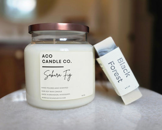 Sakura Fig Candle and Black Forest Soap