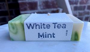 White Tea Mint Cold Process Soap